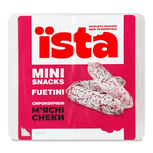 М'ясні Снеки Fuetini Mini Snacks Їsta В/к Лоток 0.12кг