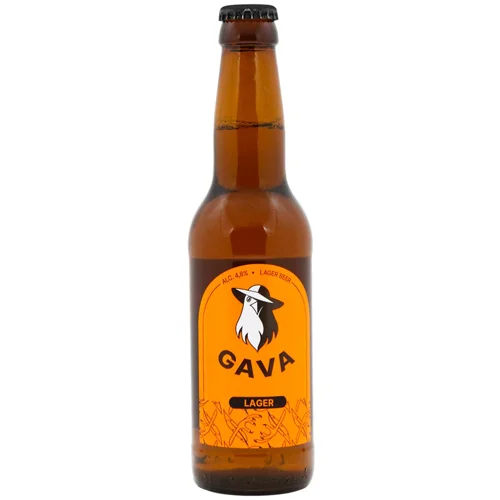 Пиво Gava Lager світле 4,8% 0,33л