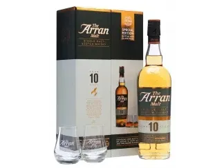 Віскі односолодовий Arran 10 Y.O. з 2 бокалами 0,7л