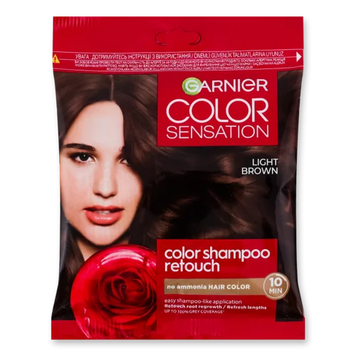 Крем-фарба Для Волосся Без Аміаку Color Sensation, Шампунь-ретуш 5.0, Garnier, 1шт