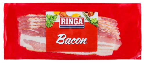Бекон Ringa Сирокопчений Нарізка в/у, 150г
