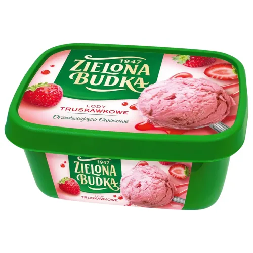 Морозиво Zielona Budka Полуничне 1000мл