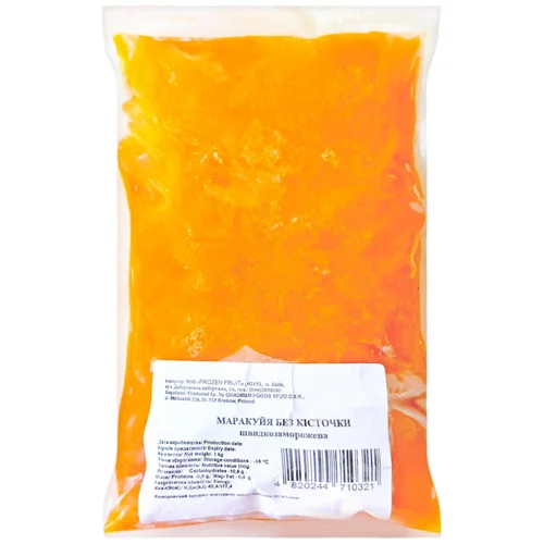 Маракуйя без кісточки швидкозаморожена 1кг