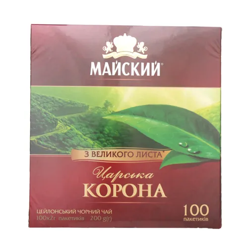 Чай чорний Царська корона Майський 100х2г