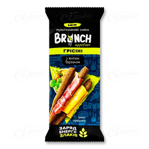 Хлібці Brunch Грісіні з житнім борошном, 54г