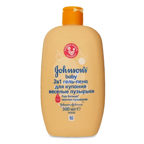 Гель-піна для Купання 2в1 Веселі Бульбашки Johnson's Baby 300мл