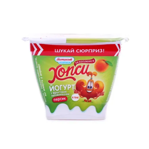 Йогурт Хопси персик 1,5% ст, 115г