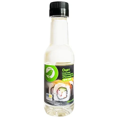 Оцет для суші Auchan Рисовий спиртовий ароматизований 200мл