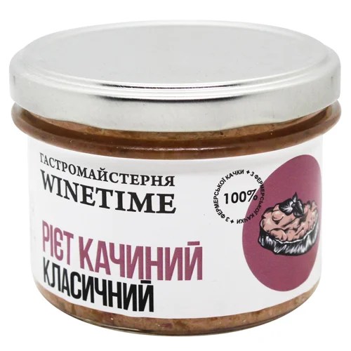 Рієт Winetime качиний класичний 200г