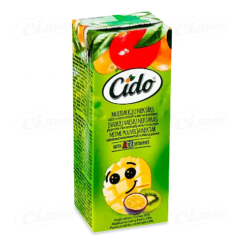 Нектар Cido мультифруктовий 50%, 0,2л