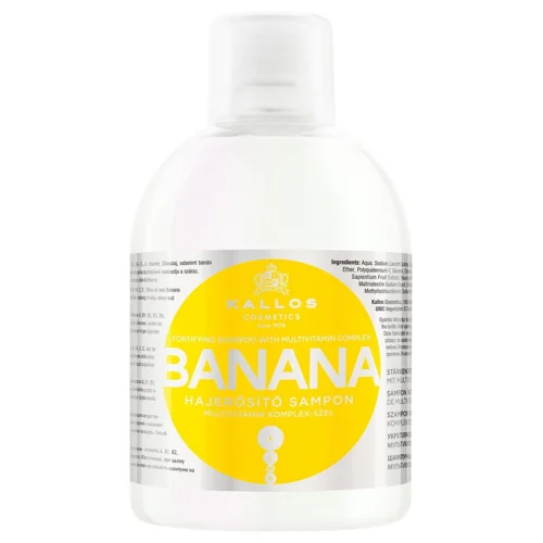 Шампунь Kallos Cosmetics Banana зміцнюючий з екстрактом банана та мультивітамінним комплексом 1л
