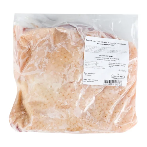 Філе Качки Заморожене В/ґ, ТОВ Слов'янський Комбінат М'ясопродуктів, 1.0 кг