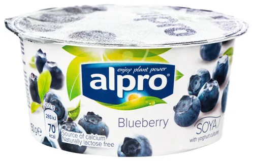 Продукт соєвий ферментований з чорницею Alpro ст 150г