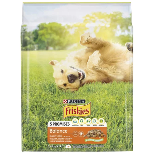 Корм сухий Friskies Balance з куркою, яловичиною та овочами для собак 2,4кг