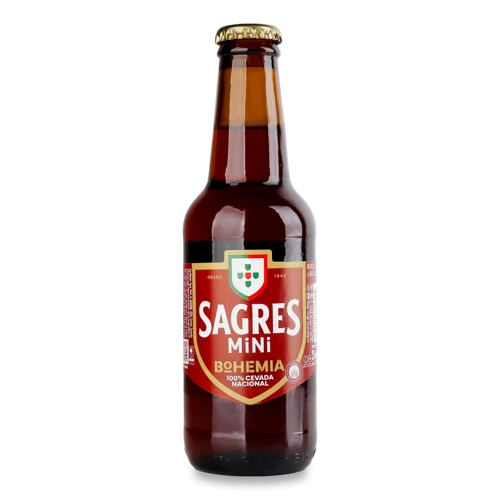 Пиво Світле В/ґ Sagres Bohemia Original, 0.33 Л