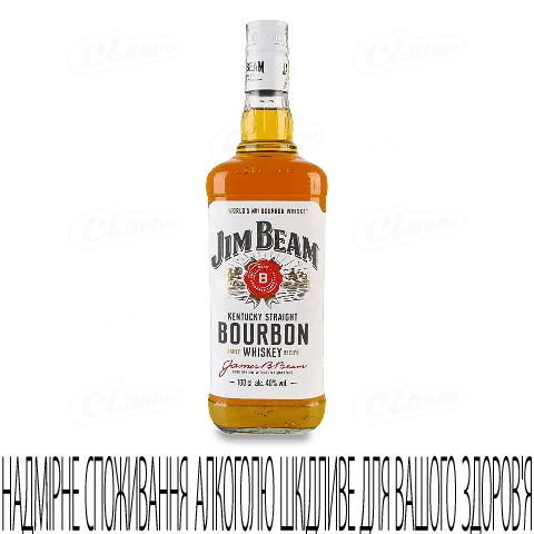 Віскі 1л 40% White Jim Beam пл
