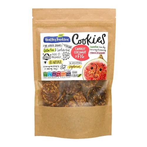 Печиво органічне Морква-кокос-інжир Healthy Tradition д/п 90г