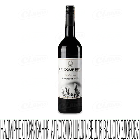 Вино Le Coursier Rouge червоне напівсолодке, 0,75л