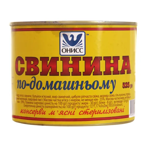 Консерва Свинина по-домашньому Онисс з/б 525г