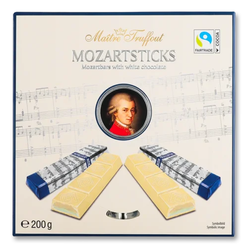 Цукерки Марципанові З Білим Шоколадом У Стiках Mozartsticks Maitre Truffout, к/у, 200г