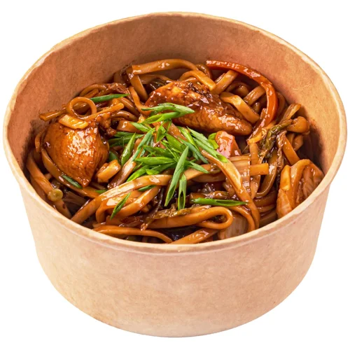 Лапша Auchan Удон з куркою в соусі теріякі