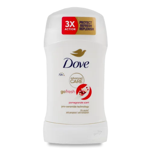 Антиперспірант-олівець Dove Go Fresh Advanced Care з ароматом гранату, 50 мл