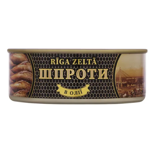 Шпроти в олії Riga Zelta ж/б 240г