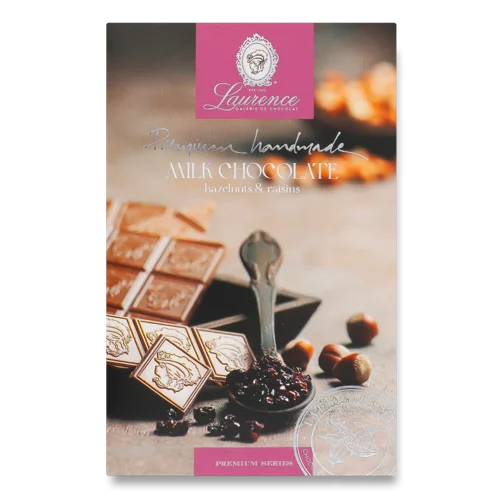 Шоколад Молочний З Фундуком Та Родзинками Premium Series, Картонна Упаковка, 80г