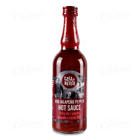 Соус Casa de Mexico барбекю з перцем халапеньо гострий, 100г