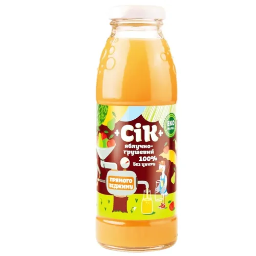 Сік Екомарка яблучно-грушевий 0,3л