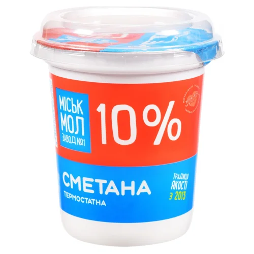 Сметана Міськмолзавод №1 10% 300г
