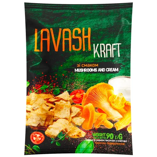 Лаваш Крафт смак лисичок у сметані 90г