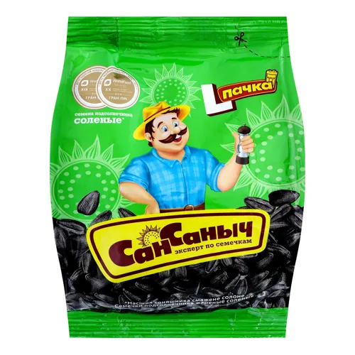 Насіння соняшника смажене солоне СанСанич м/у 110г