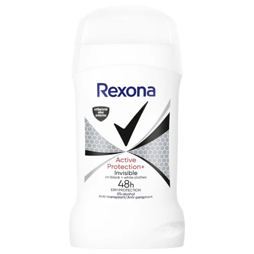 Антиперспірант твердий Rexona Активний захист та невидимий на чорному та білому 50мл