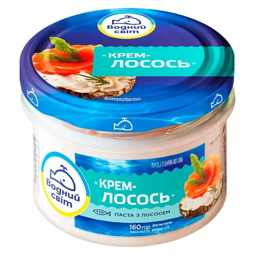 Паста Водний Світ з лососем 160г