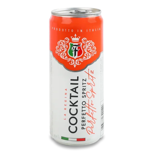 Коктейль Напівігристий Perfetto Spritz La Regina, 7% в/ґ, з/б 0.33л
