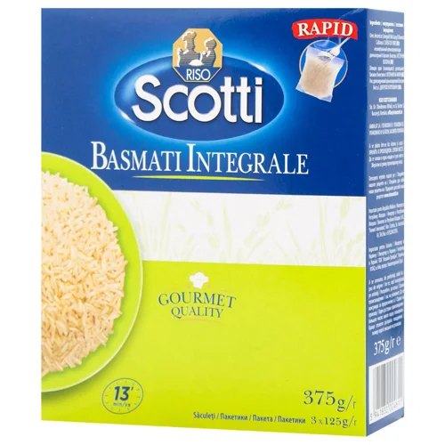Рис Riso Scotti Basmati Integrale коричневий 3х125г