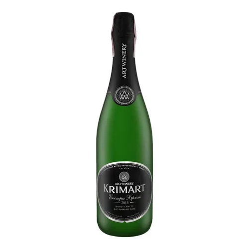 Вино ігристе 0.75л 10-13.5% біле витримане Екстра Брют Krimart Artwinery
