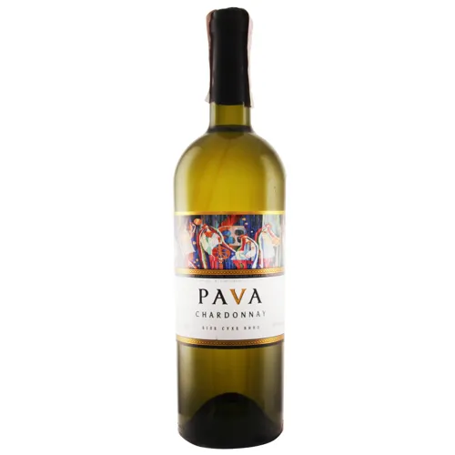 Вино 0.75л 9.5-14% біле сухе Chardonnay Pava пл