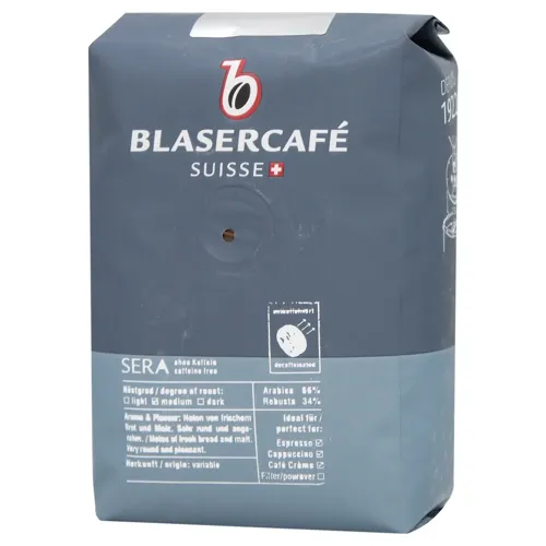 Кава Blasercafe Sera без кофеїну смажена в зернах 250г