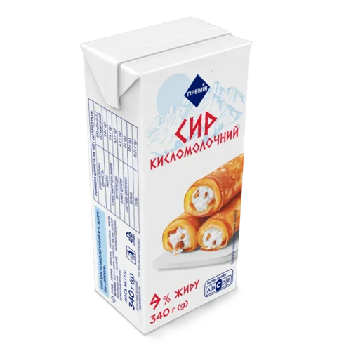 Сир кисломолочний «Премія»® 9% т/б