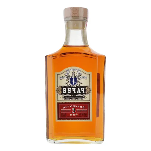 Коньяк 0.5л 40% 3 зірки Потоцький Бучач пл