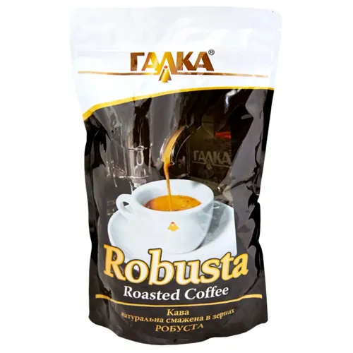 Кава Галка натуральна смажена в зернах 1000г