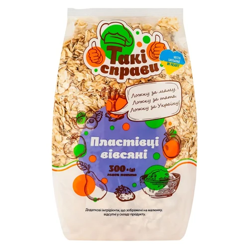 Пластівці вівсяні Такі Справи 300г