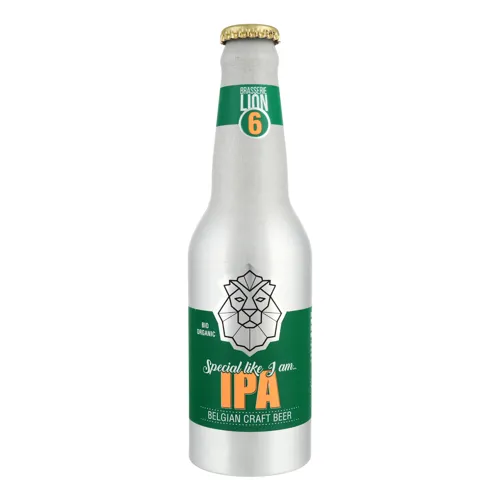 Пиво 0.33л 6% світле нефільтроване непастеризоване IPA Brasserie Lion