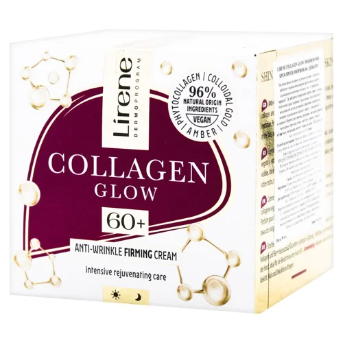 Крем Lirene Collagen Glow Anti-aging проти зморшок 60+ 50мл
