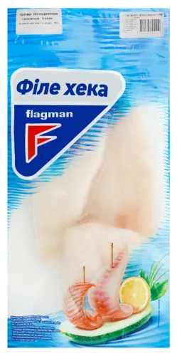 Хек філе Flagman без шкіри, заморожене, 700г