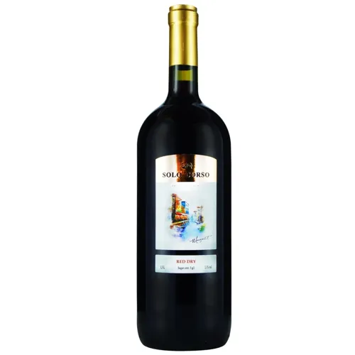 Вино Solo Corso червоне сухе 11% 1,5л