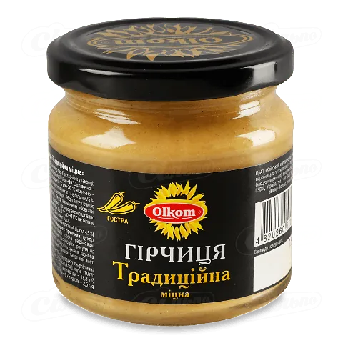 Гірчиця Olkom Традиційна міцна 200г