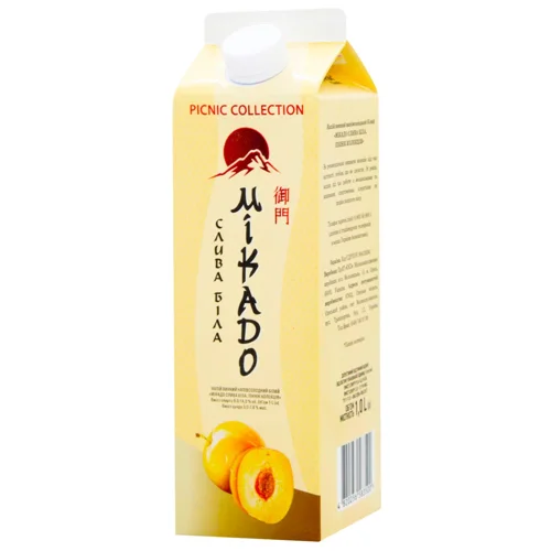 Напій винний Mikado Слива біла Пікнік Колекція чер/н/сол. 1л